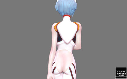 Rei Ayanami NSFW 3D Printed Fanart Anime Figurine Waifu Figure by FIGUREMASTERPINK