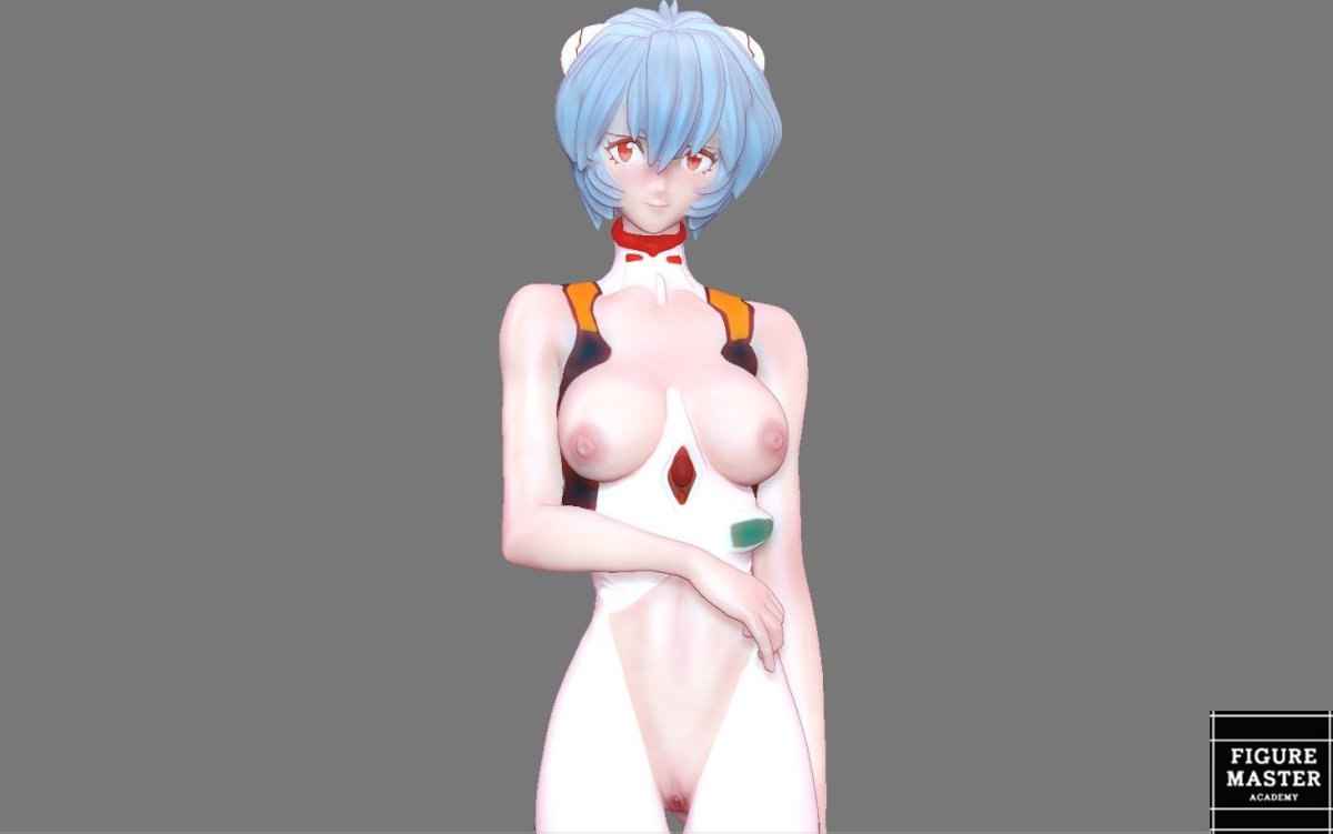 Rei Ayanami NSFW 3D Printed Fanart Anime Figurine Waifu Figure by FIGUREMASTERPINK