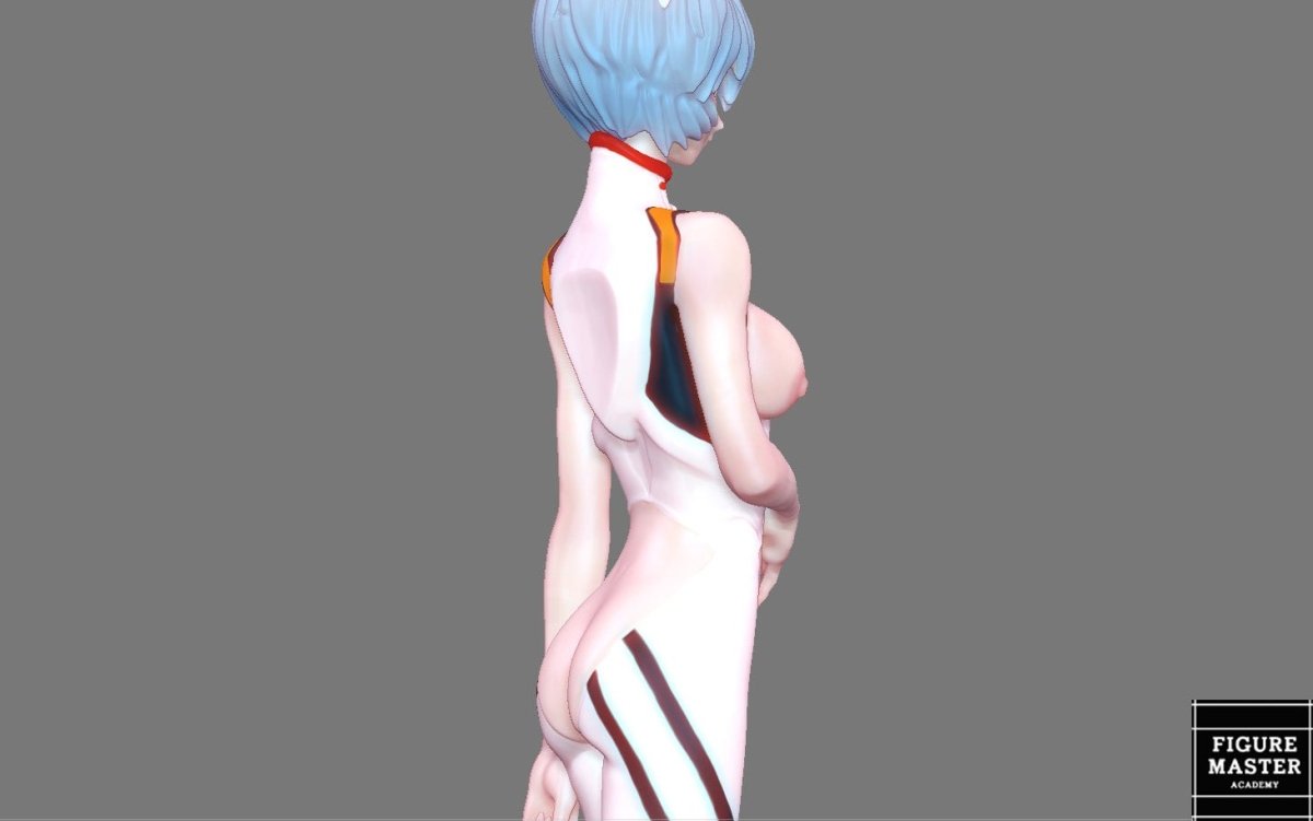 Rei Ayanami NSFW 3D Printed Fanart Anime Figurine Waifu Figure by FIGUREMASTERPINK