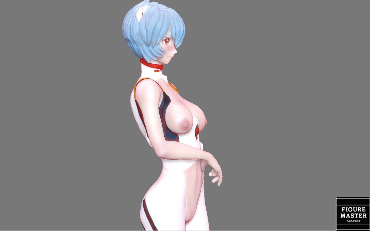 Rei Ayanami NSFW 3D Printed Fanart Anime Figurine Waifu Figure by FIGUREMASTERPINK