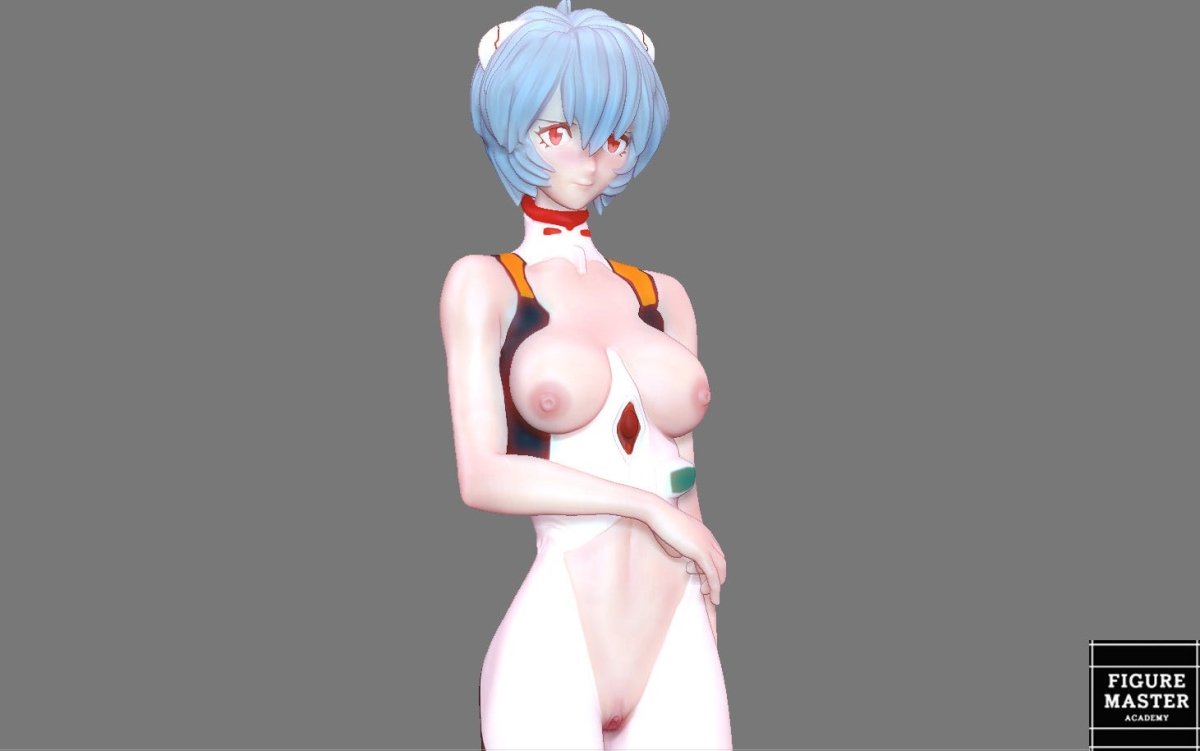 Rei Ayanami NSFW 3D Printed Fanart Anime Figurine Waifu Figure by FIGUREMASTERPINK