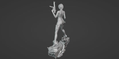 Residual Evil NSFW 3D Printed Miniature | Fun Art | Resin Figurine Unpainted Model