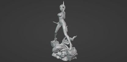 Residual Evil NSFW 3D Printed Miniature | Fun Art | Resin Figurine Unpainted Model