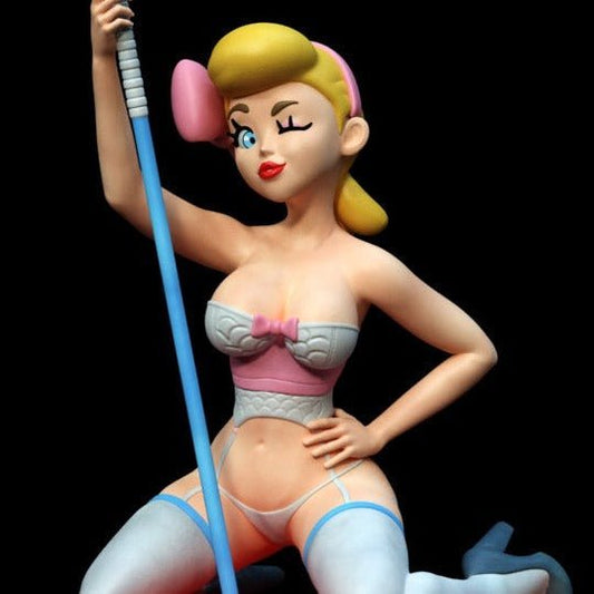 Resin model kit for Adults: Bo Peep NSFW 3D Printed Miniature FunArt by EXCLUSIVE 3D PRINTS Scale Models Unpainted