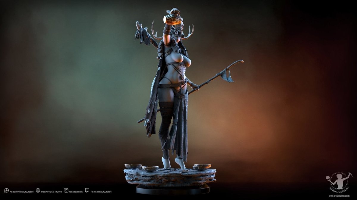 RONELLE THE SEERESS NSFW 3D Printed Miniature by Ritual Casting