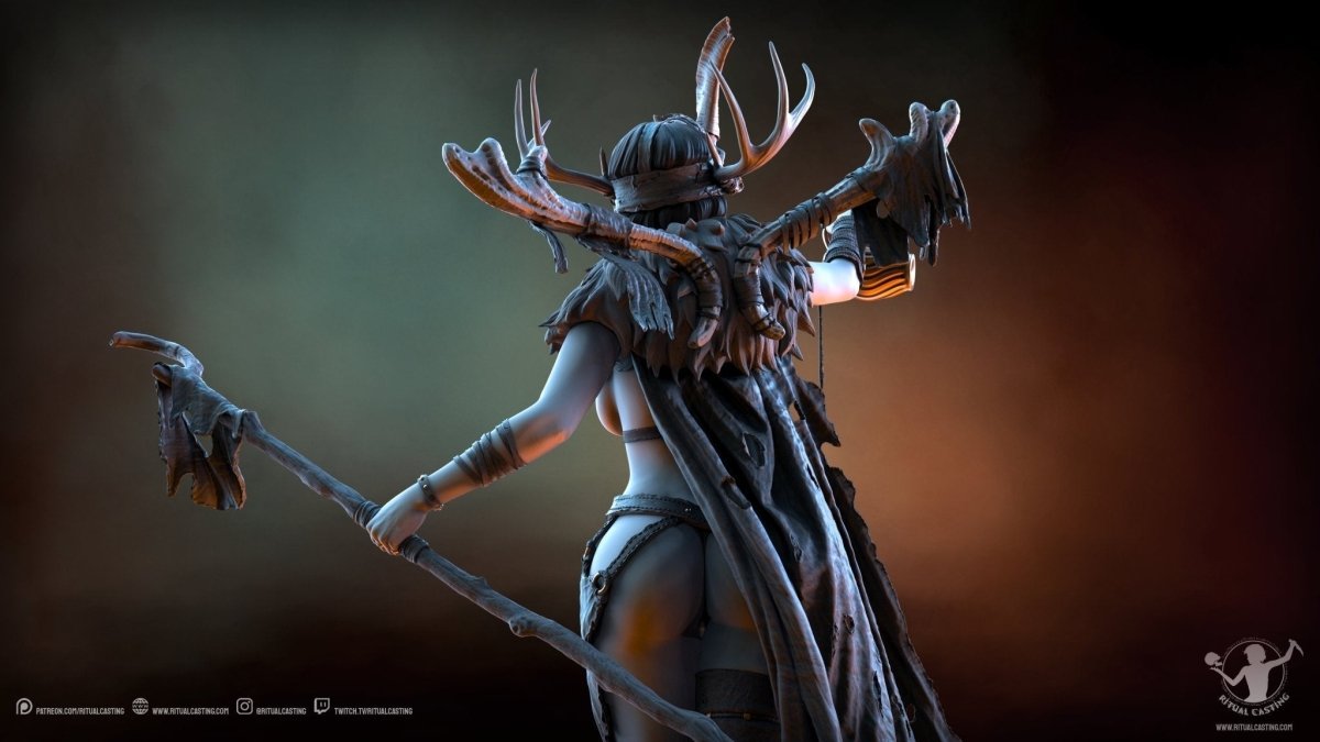 RONELLE THE SEERESS NSFW 3D Printed Miniature by Ritual Casting