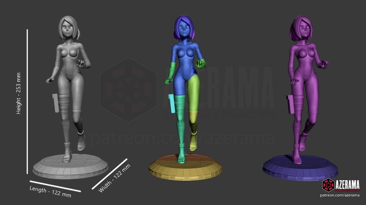 Sakura NSFW 3d Printed Resin Figurines Model Kit Fanart DIY by Azerama