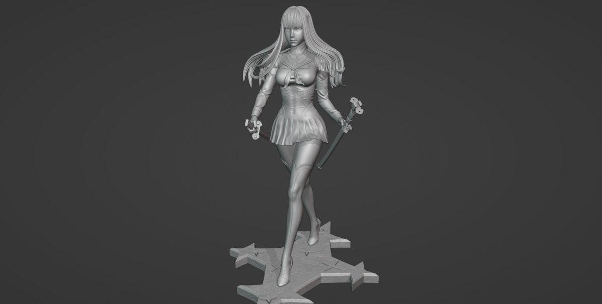 Satsuki Kiryuin NSFW 3D Printed Anime Miniature | Fun Art | Resin Figurine Unpainted Model