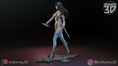 Satsuki Kiryuin NSFW 3D Printed Anime Miniature | Fun Art | Resin Figurine Unpainted Model