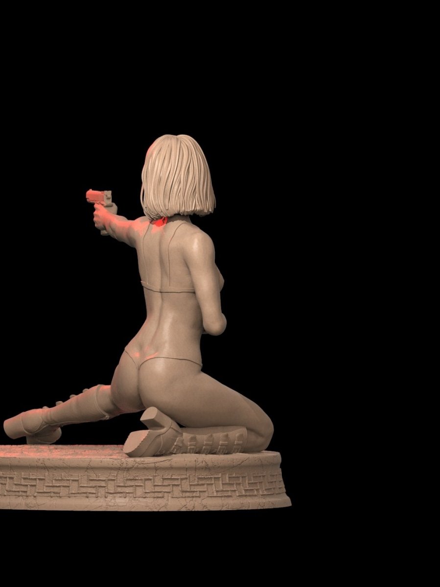 Selene 3D Printed figurine Fanart , NSFW Figure by ca_3d_art
