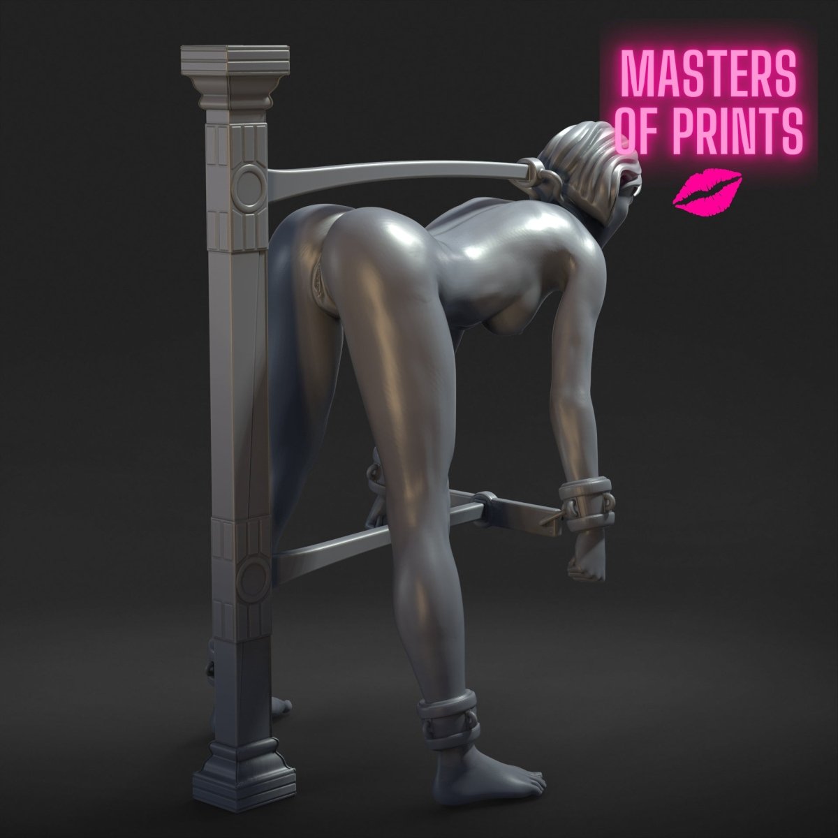 Single Restraint Post 1 Mature 3d Printed miniature FanArt by Masters Of Prints Collectables Statues & Figurines