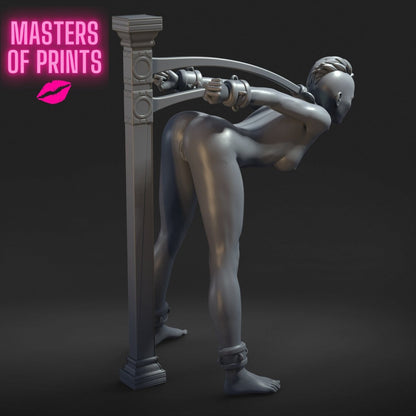 Single Restraint Post 3 Mature 3d Printed miniature FanArt by Masters Of Prints Collectables Statues & Figurines