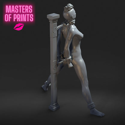Single Restraint Post 4 Mature 3d Printed miniature FanArt by Masters Of Prints Collectables Statues & Figurines