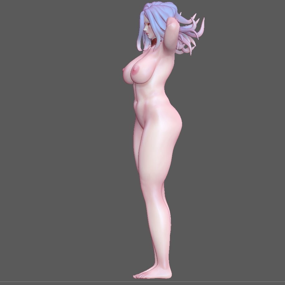 Slan standing NSFW Figure 3D Printed Fanart DIY Garage Kit , Unpainted , NSFW Figurine , Nude Figurine , Sexy Miniature , Bondage figure , Naked Waifu , Adult Figurine , Anime Figure