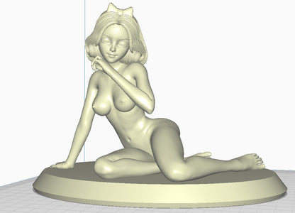 Snow White Naked NSFW 3D Printed Figure Garage Kit Unpainted Resin Miniature
