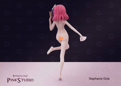 Stephanie NSFW 3D Printed Anime Miniature Fanart by Pink Studio