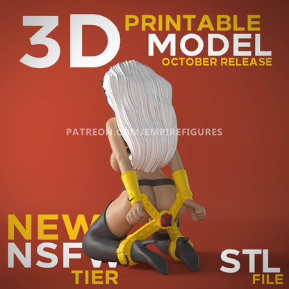 Tempête | X-Men | NSFW imprimé en 3D | Art amusant | Non peint | Version | Figurine
