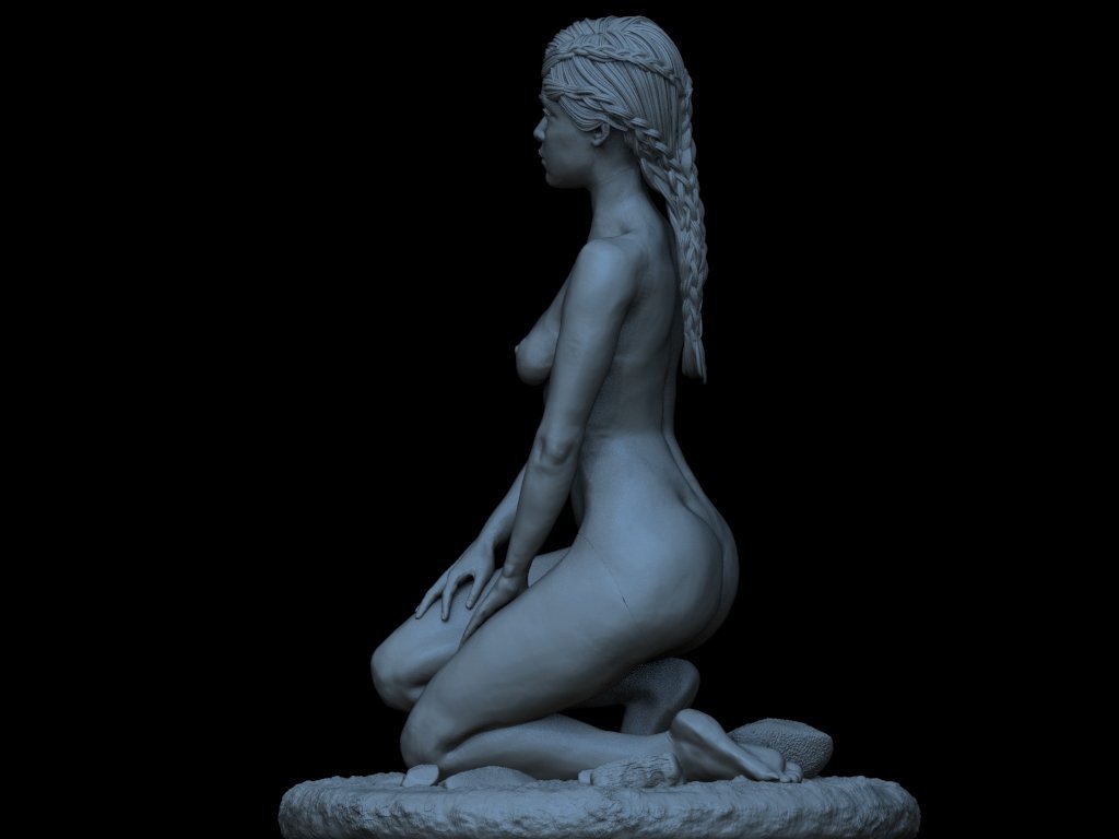 Targaryen Daenerys NSFW 3D Printed figure Fanart