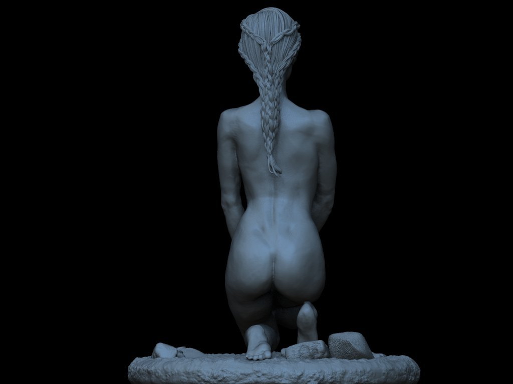 Targaryen Daenerys NSFW 3D Printed figure Fanart