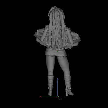 Chica de tres pechos | NSFW Impreso en 3D | Fanart | Sin pintar | Versión | Figurilla
