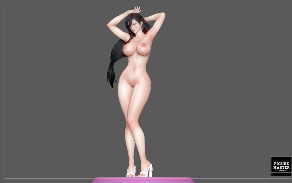 Tifa Lockhart NSFW 3D Printed Fanart Anime Figurine Waifu Figure by FIGUREMASTERPINK