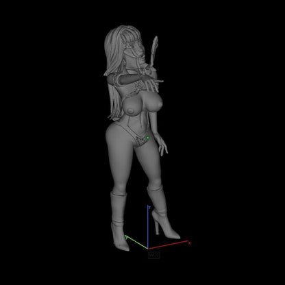 Vampirella | NSFW 3D gedruckt | Lustige Kunst | Unbemalt | Version | Figur