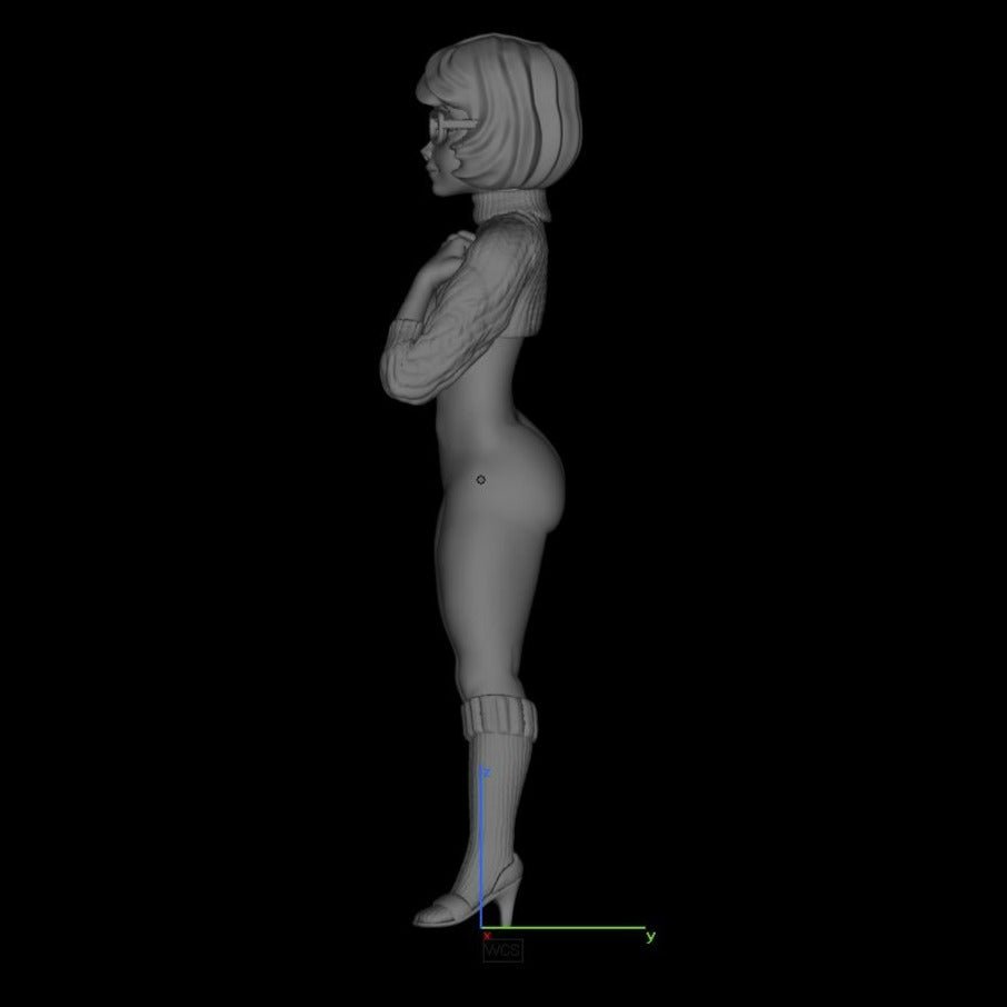 Velma Dinkley 3 | Scooby-Doo | NSFW imprimé en 3D | Art amusant | Non peint | Version | Figurine