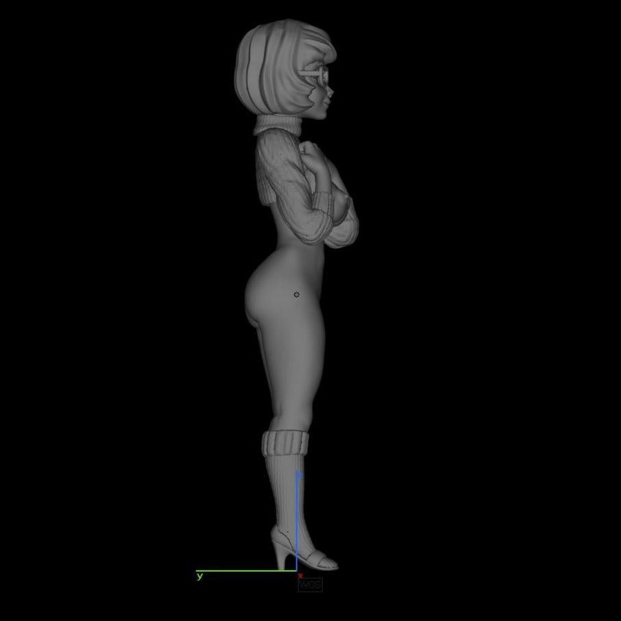 Velma Dinkley 3 | Scooby-Doo | NSFW imprimé en 3D | Art amusant | Non peint | Version | Figurine