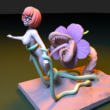 Velma used by carnivorous plants Naked NSFW 3D Printed Figure Garage Kit Unpainted Resin Miniature