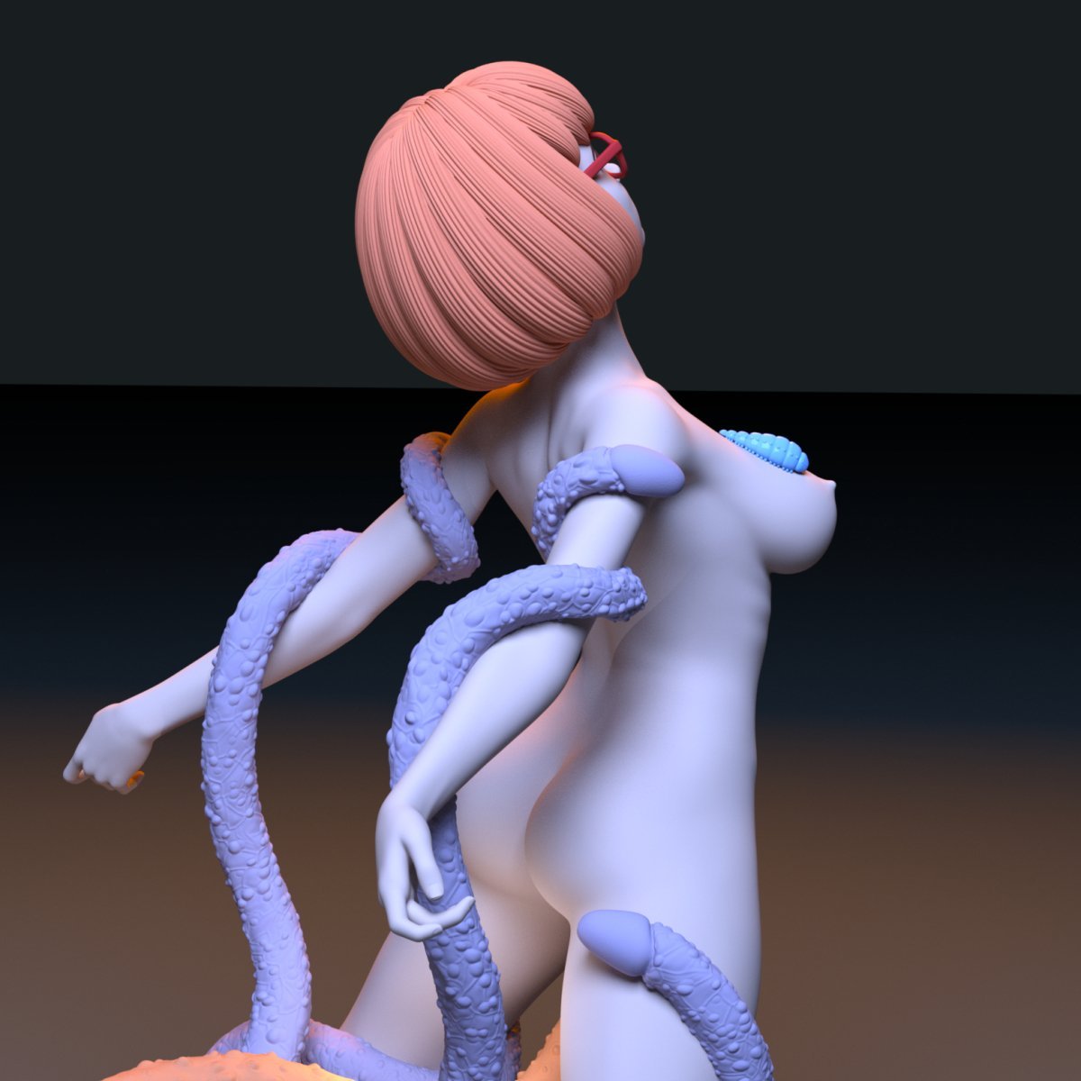 Velma used by tentacle Naked NSFW 3D Printed Figure Garage Kit Unpainted Resin Miniature