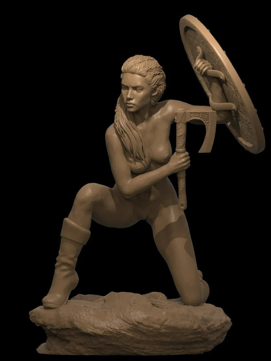 Vikings Queen Lagertha NSFW Figurine 3D Printed Fanart
