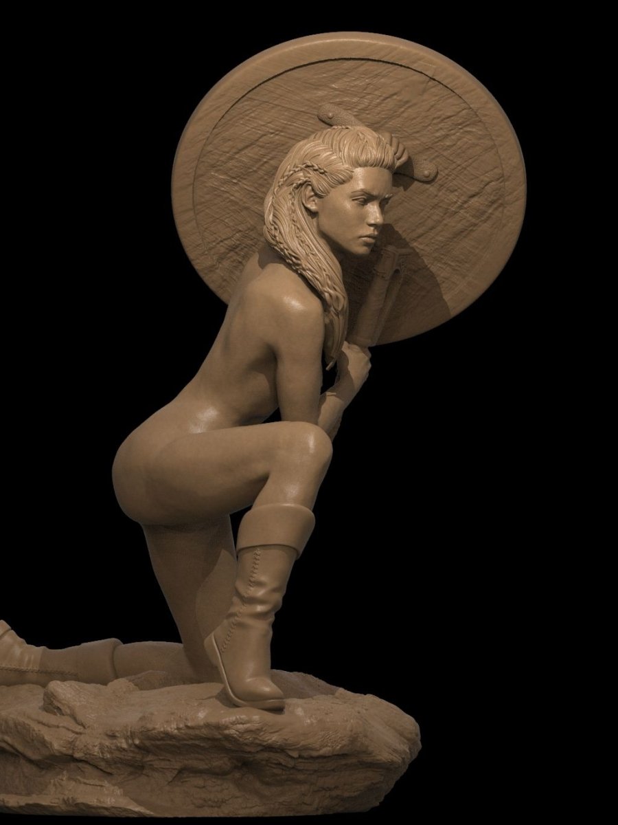 Vikings Queen Lagertha NSFW Figurine 3D Printed Fanart