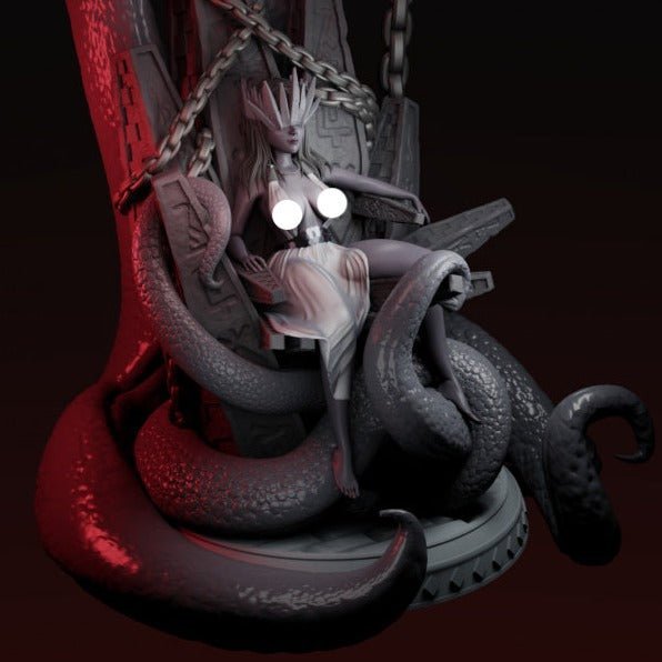 Void Queen NSFW 3d Printed miniature FanArt by QB Works Scaled Collectables Statues & Figurines