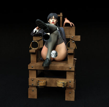 Wednesday NSFW 3D Printed Miniature FunArt by EXCLUSIVE 3D PRINTS Scale Models Unpainted