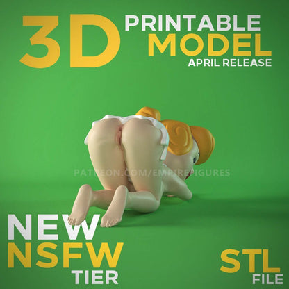 Wilma 3D-gedruckte NSFW-Figur zum Sammeln, lustige Kunst, unbemalt von EmpireFigures