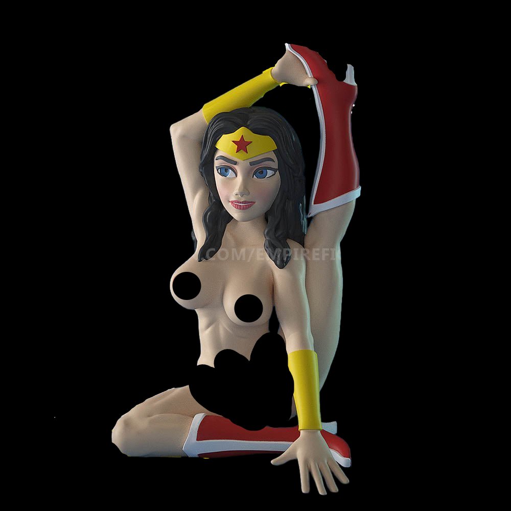 Wonder Woman 3D Printed NSFW Figurine Collectable Fun Art Unpainted by EmpireFigures
