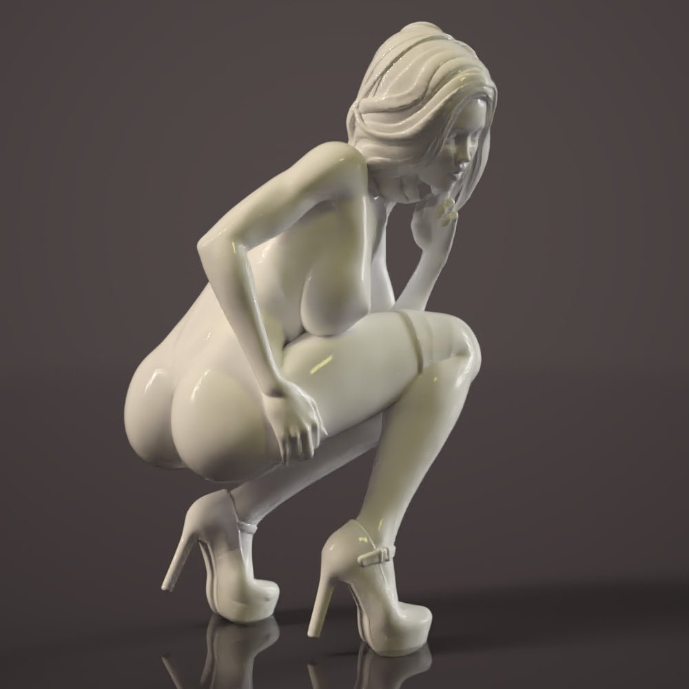 Yvett 4 | 3D Printed | Fanart NSFW Figurine Miniature by Altair3D